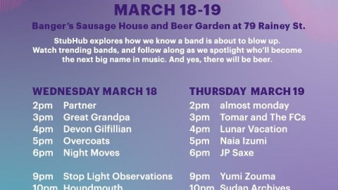 StubHub Trending Lineup Announced for SXSW