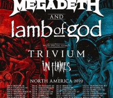 MEGADETH + LAMB OF GOD Announce 2020 North American Tour;  TRIVIUM And IN FLAMES To Open