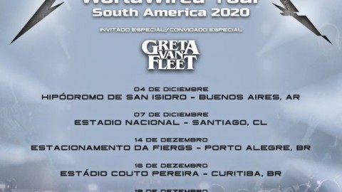 METALLICA Announces Rescheduled South American Tour Dates