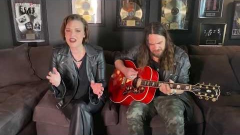 HALESTORM’s LZZY HALE And JOE HOTTINGER Perform Acoustic Version Of ‘I Am The Fire’ For Staff At New Jersey Hospital (Video)
