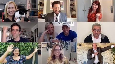 John Krasinski reunites with ‘The Office’ cast to recreate show’s wedding dance