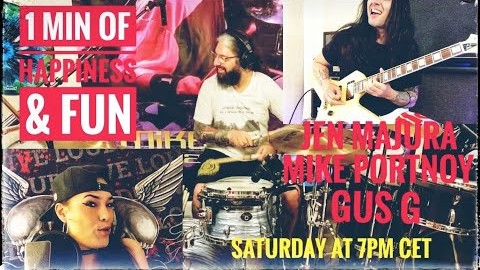 JEN MAJURA, GUS G. And MIKE PORTNOY Team Up For ‘Got My Mind Set On You’ Virtual Jam (Video)