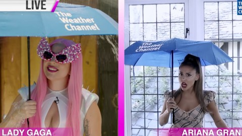 Lady Gaga and Ariana Grande are The Chromatica Weather Girls in new video