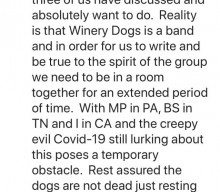 THE WINERY DOGS ‘Absolutely Want To’ Make Third Studio Album