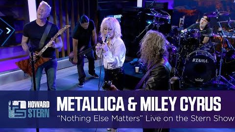 Watch METALLICA And MILEY CYRUS Perform ‘Nothing Else Matters’ On ‘The Howard Stern Show’