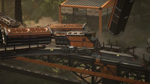 A new ‘Satisfactory’ video teases signals and massive train crashes