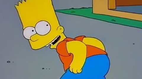 Bart Simpson graffiti appears after terminally ill man arrested for mooning