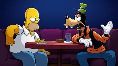 ‘The Simpsons’ unveil Disney crossover short where Homer meets Goofy