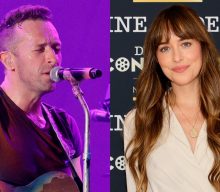 Watch Chris Martin crash Dakota Johnson interview to fix video issue