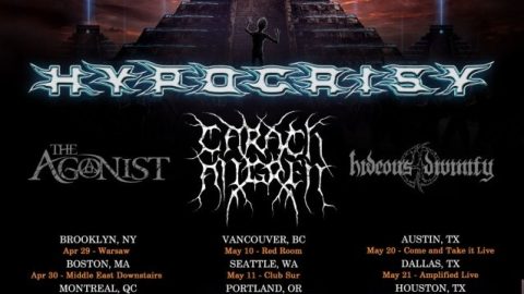 HYPOCRISY Announces Spring 2022 North American Tour With CARACH ANGREN, THE AGONIST And HIDEOUS DIVINITY