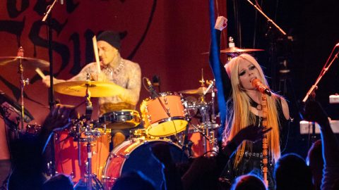 Watch Avril Lavigne perform with Travis Barker and Blackbear on ‘Kimmel’