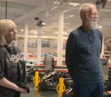David Letterman races go-karts with Billie Eilish in an upcoming episode of his show