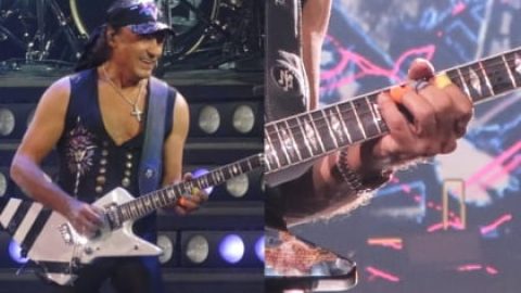 SCORPIONS Guitarist MATTHIAS JABS’s Fretboard Covered In Blood At New York City Concert: Photo