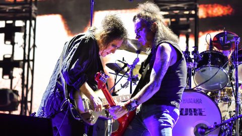 The Cure’s Robert Smith and Simon Gallup accept Icon Award at The Ivors