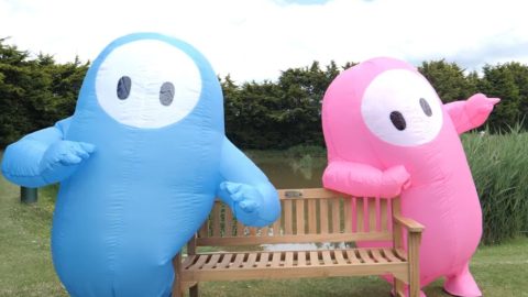 ‘Fall Guys’ celebrates free-to-play launch with bizarre Skegness marketing stunt