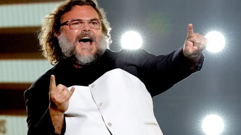 Jack Black somersaults onstage at MTV Movie and TV Awards