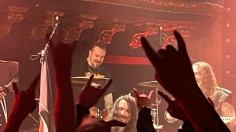 Watch: POSSESSED’s JEFF BECERRA Joins MAX And IGOR CAVALERA On Stage To Perform ‘Death Metal’