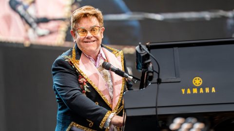 Elton John says he’s “in top health” after being spotted in a wheelchair