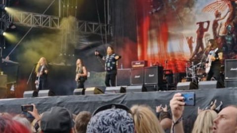 Watch EXODUS Perform With THE BLACK DAHLIA MURDER Guitarist BRANDON ELLIS At MASTERS OF ROCK Festival