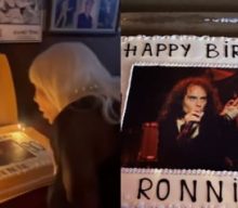 Watch WENDY DIO Blow Out Candles For RONNIE JAMES DIO’s 80th Birthday