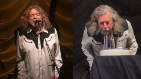 Watch ROBERT PLANT Blow Out Candles For His 74th Birthday
