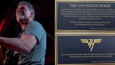 Watch ‘Van Halen Stage’ Dedication In EDDIE VAN HALEN’s Former Hometown Of Pasadena