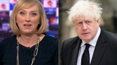 Newsreader pulled off air after “gleeful” reaction to Boris Johnson news