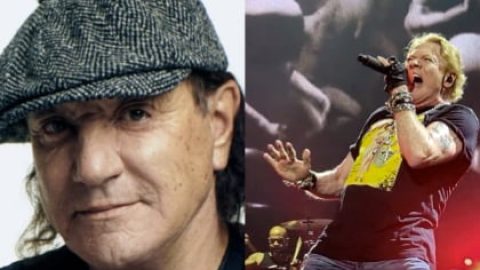 BRIAN JOHNSON Couldn’t Watch AXL ROSE Perform With AC/DC: ‘I’m Told That He Did A Great Job’