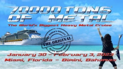 ‘70000 Tons Of Metal’ Announces Public Sale For 2023 Cruise; NIGHTWISH, KREATOR, KAMELOT And DESTRUCTION Among Confirmed Bands
