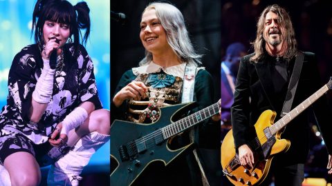 Billie Eilish joined by Phoebe Bridgers and Dave Grohl at LA show