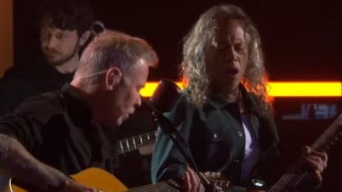 Watch Pro-Shot Video Of METALLICA Performing Acoustic Cover Of THIN LIZZY’s ‘Borderline’