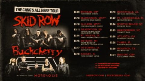 SKID ROW And BUCKCHERRY Announce U.S. Co-Headline Spring 2023 Tour